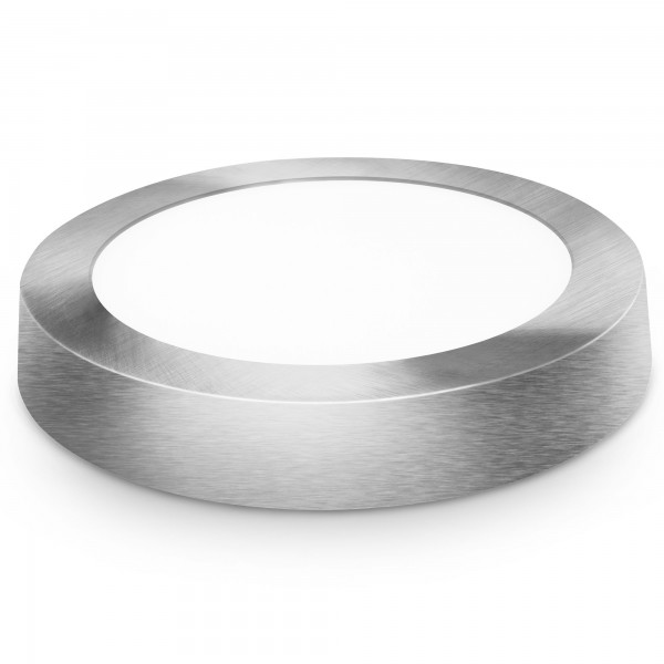 Downlight led superf.redon.plata 18w.fri