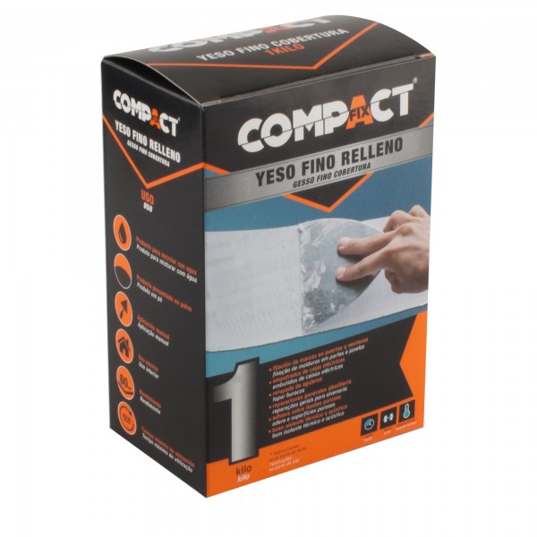Yeso fino relleno 1kg.
