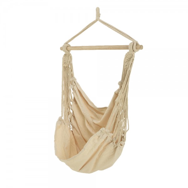 Columpio borneo de algodón 100 x 130 cm, color blanco