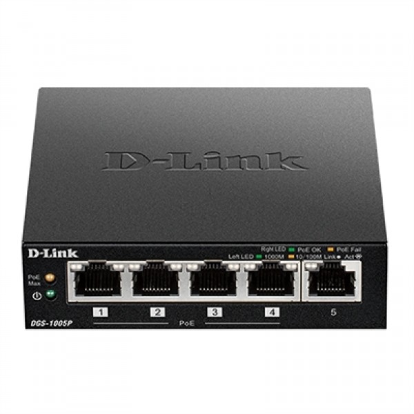 D-link dgs-1005p switch 5xgb 4xpoe