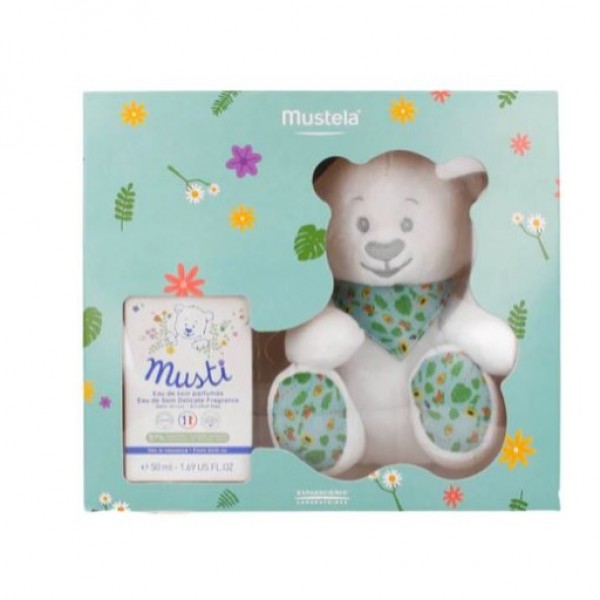 Mustela Musti Agua de Colonia 50ml + Osito Peluche Promo