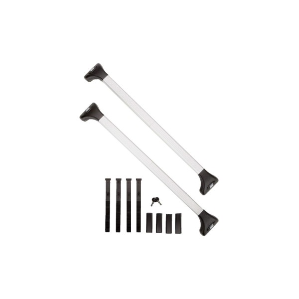 Barras de Techo Fabbri Extensibles de 85cm a 122cm para Coches con Raíles Abiertos Aluviva 2 RA