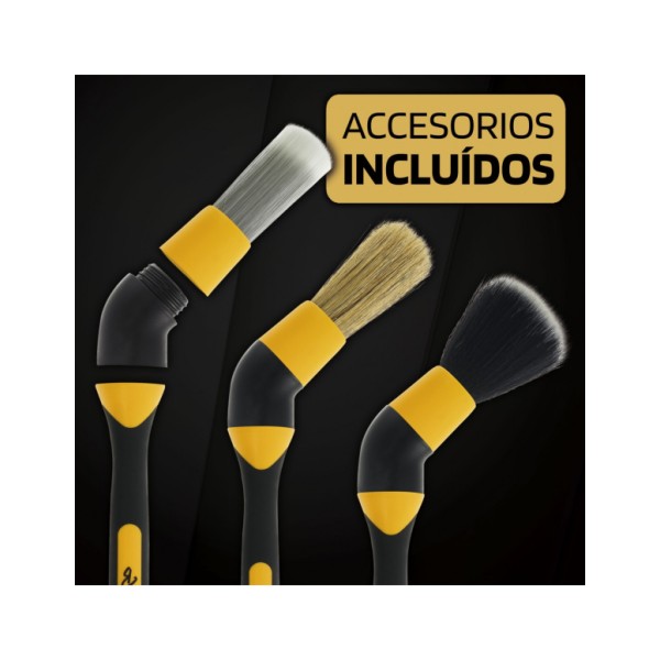 Set de Pinceles Detailing Billionaire Ideal para Limpieza Coche Kit Detailing de 3 Pinceles Limpieza de Detalle