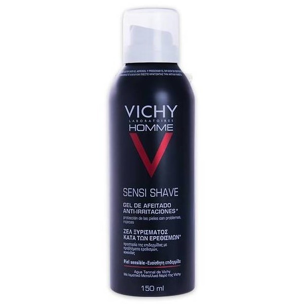 Vichy Homme Gel de Afeitado para Piel Sensible 1