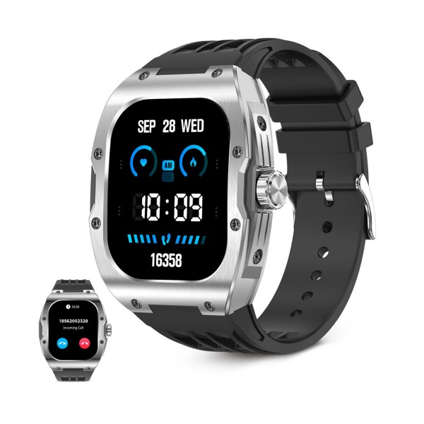 Ksix hero black / smartwatch 1.95"