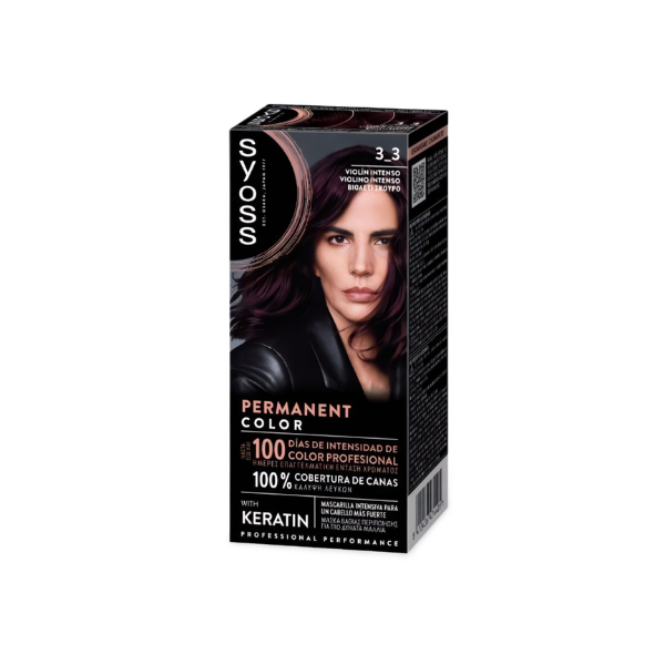Tinte Colorante con Keratina de Syoss 3_3 Violín Intenso