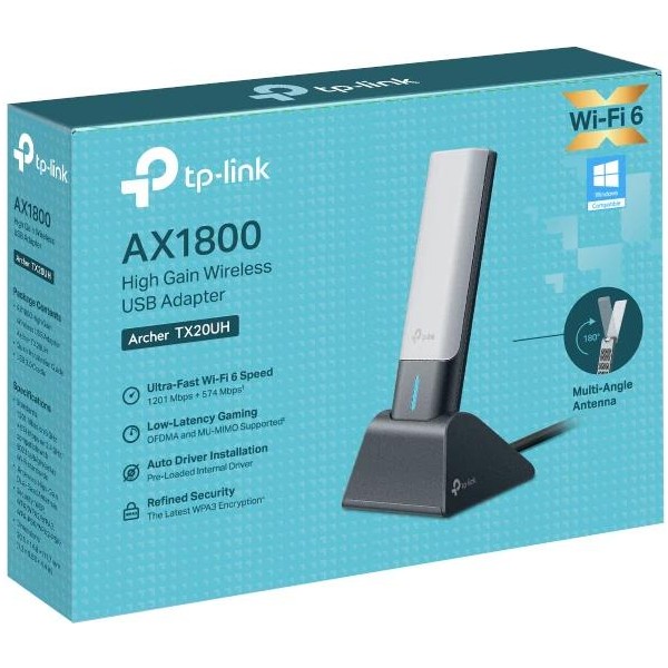 Tp-link archer tx20uh adaptador usb wifi6 ax1800