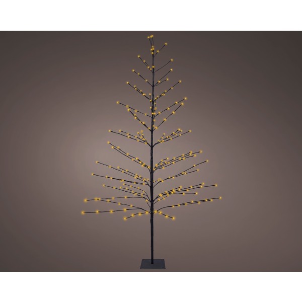 árbol iluminado 232 leds luz cálida 1,80 m