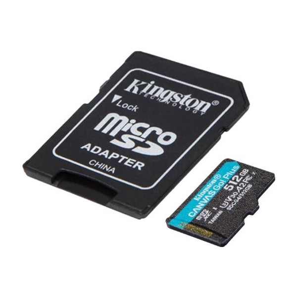 Kingston microsd canvas go! plus 4 512gb 200 mb-s