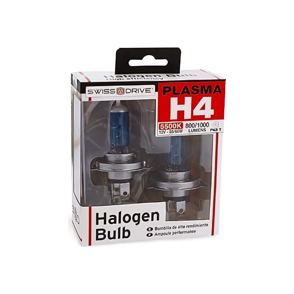 Estuche bombilla h4 "plasma"  2 unidades. Swiss Drive