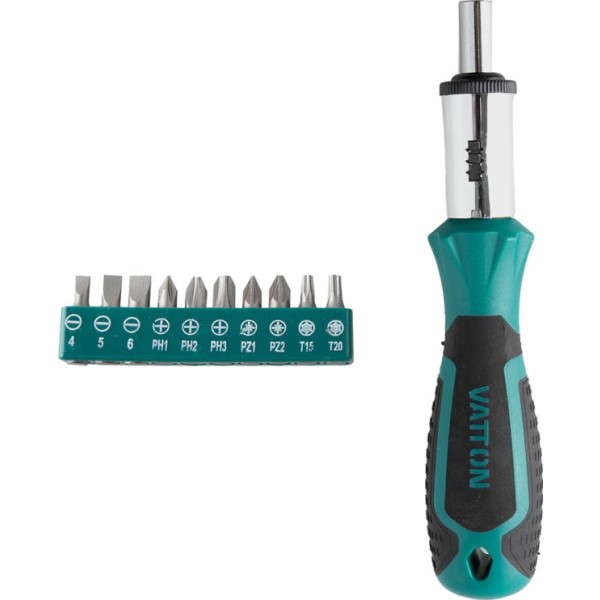 Destornillador portapuntas carraca 11pc.