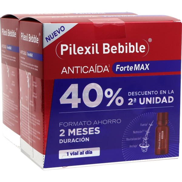 Pilexil Forte Max 30 + 30 Ampollas Bebibles Prom
