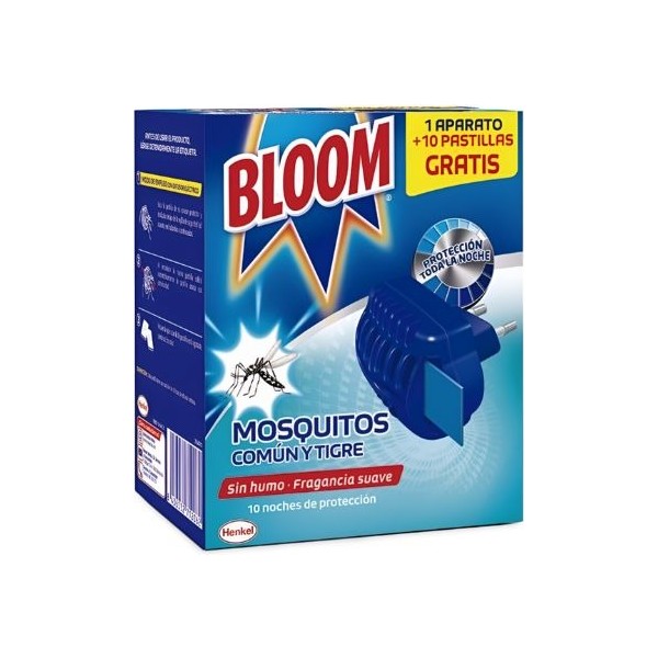 Bloom insecticida aparato + 10 pastillas GRATIS