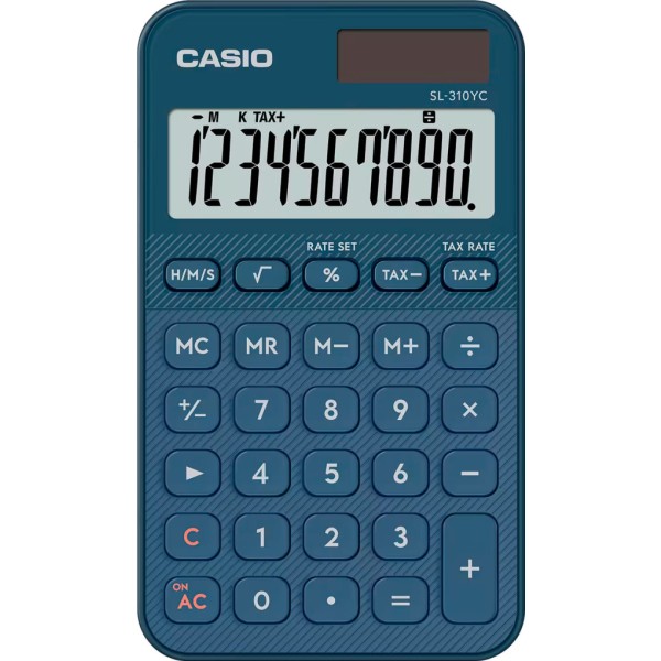 Casio sl-310yc azul marino / calculadora de bolsillo